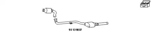 Доп. част, катализатор/филтър за твърди частици (комб. сист) HJS 93 13 9037