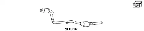 Доп. част, катализатор/филтър за твърди частици (комб. сист) HJS 93 13 9117