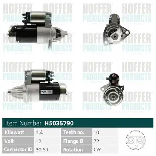 стартер HOFFER H5035790