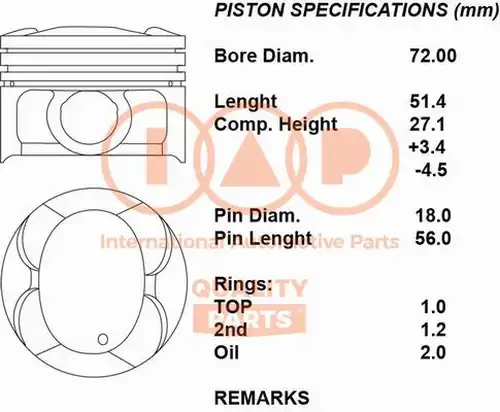 бутало IAP QUALITY PARTS 100-00116