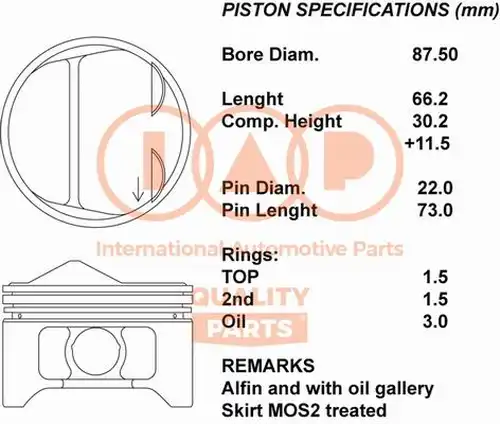 бутало IAP QUALITY PARTS 100-02010