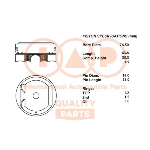 бутало IAP QUALITY PARTS 100-03099