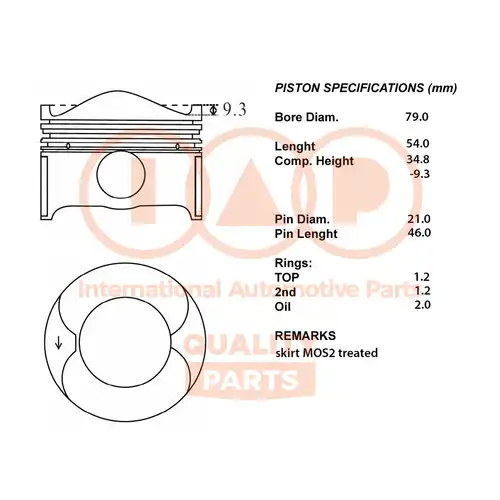 бутало IAP QUALITY PARTS 100-04040