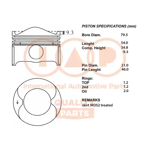 бутало IAP QUALITY PARTS 100-04041