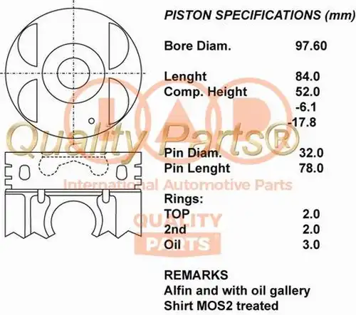 бутало IAP QUALITY PARTS 100-07185