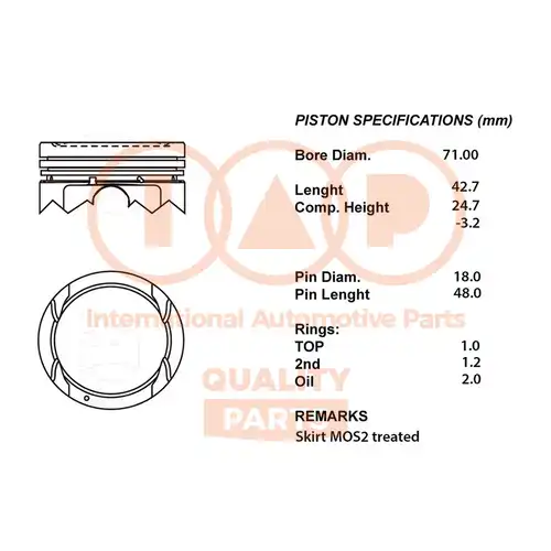 бутало IAP QUALITY PARTS 100-07190