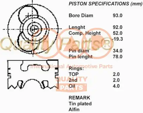 бутало IAP QUALITY PARTS 100-09016