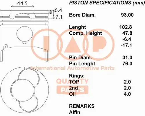 бутало IAP QUALITY PARTS 100-09022