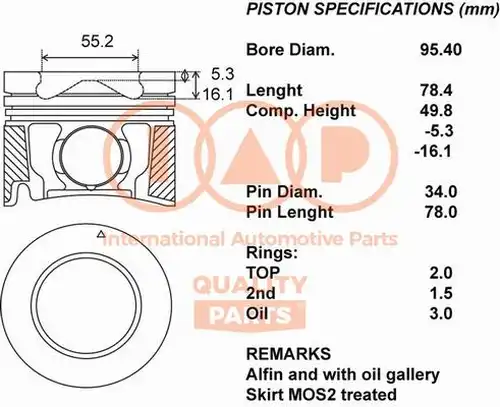 бутало IAP QUALITY PARTS 100-09090