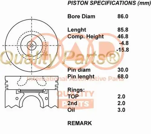 бутало IAP QUALITY PARTS 100-11056