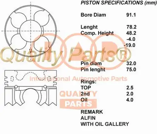 бутало IAP QUALITY PARTS 100-12034