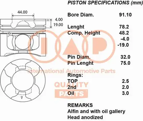 бутало IAP QUALITY PARTS 100-12036