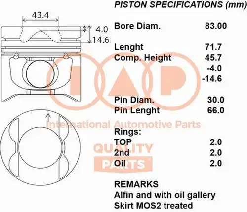 бутало IAP QUALITY PARTS 100-12090