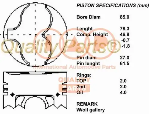 бутало IAP QUALITY PARTS 100-13032