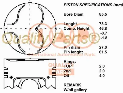 бутало IAP QUALITY PARTS 100-13033