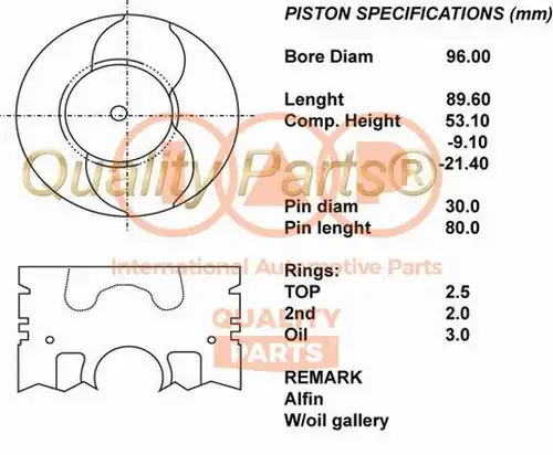 бутало IAP QUALITY PARTS 100-13062