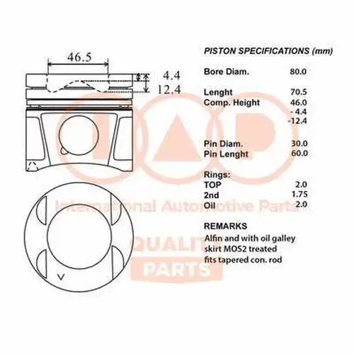 бутало IAP QUALITY PARTS 100-13114