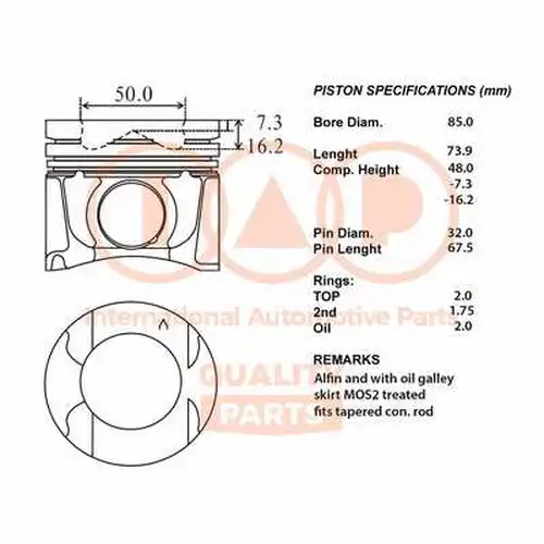 бутало IAP QUALITY PARTS 100-13140