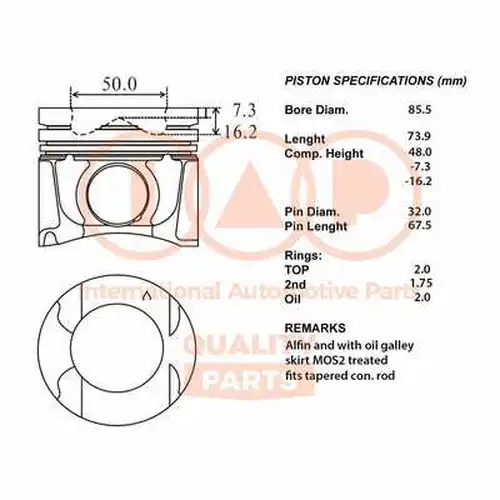 бутало IAP QUALITY PARTS 100-13141