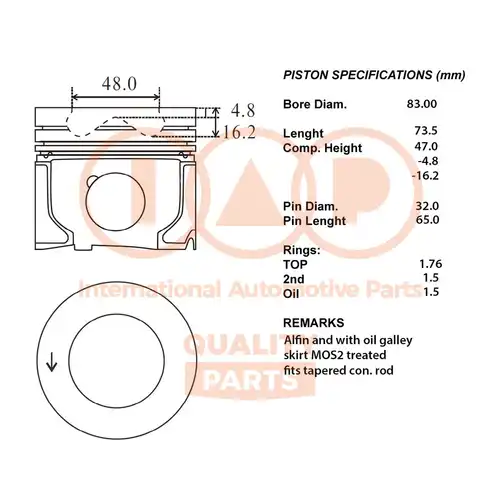 бутало IAP QUALITY PARTS 100-14090