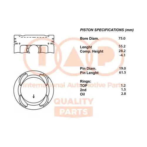 бутало IAP QUALITY PARTS 100-16052