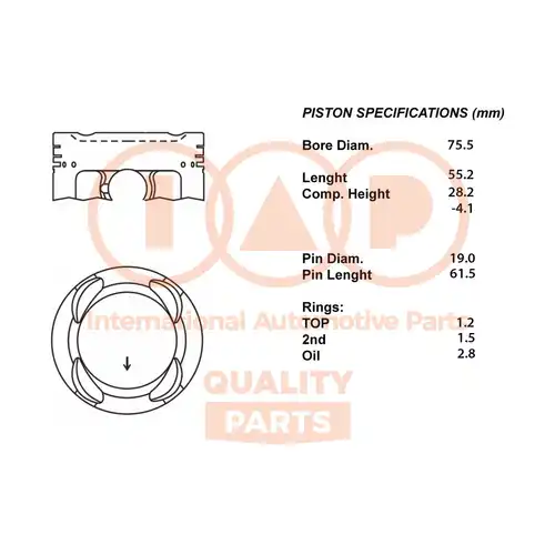 бутало IAP QUALITY PARTS 100-16053