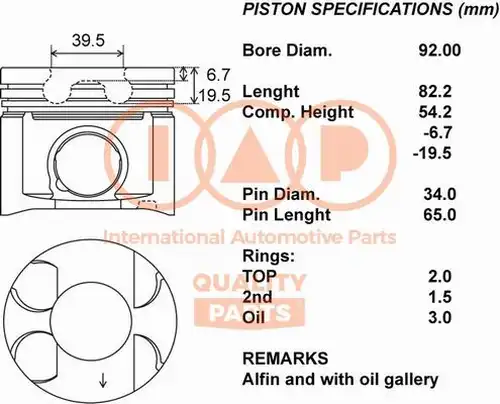 бутало IAP QUALITY PARTS 100-17156