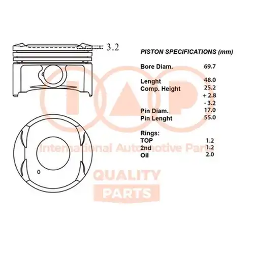 бутало IAP QUALITY PARTS 100-20082