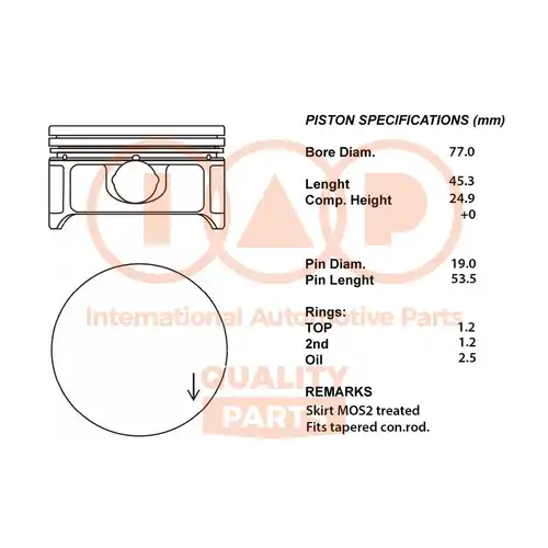 бутало IAP QUALITY PARTS 100-51002