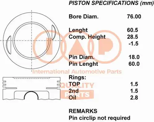 бутало IAP QUALITY PARTS 101-03040