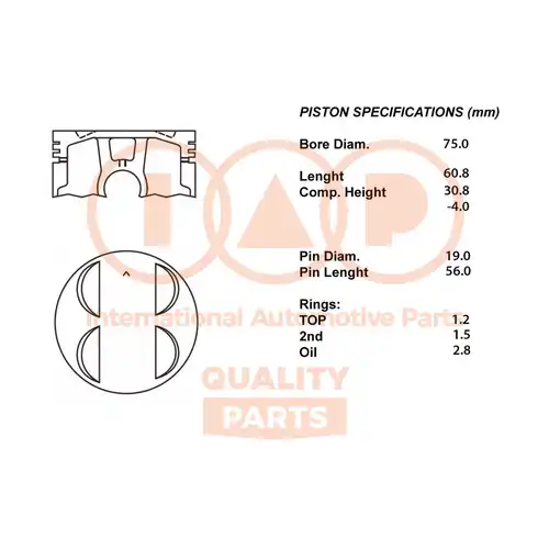 бутало IAP QUALITY PARTS 101-06014