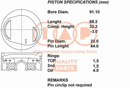 бутало IAP QUALITY PARTS 101-12040