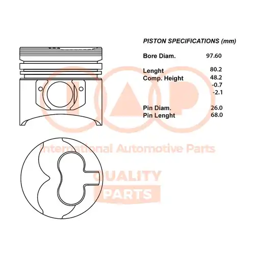 бутало IAP QUALITY PARTS 101-13011