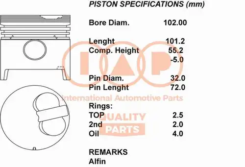 бутало IAP QUALITY PARTS 101-17030