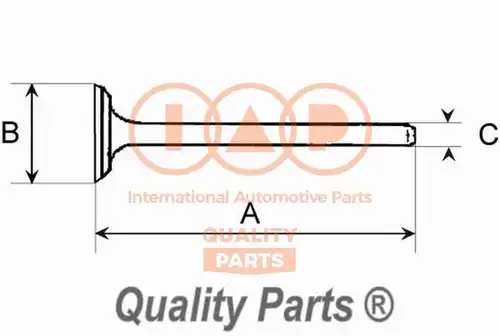 всмукателен клапан IAP QUALITY PARTS 110-00102