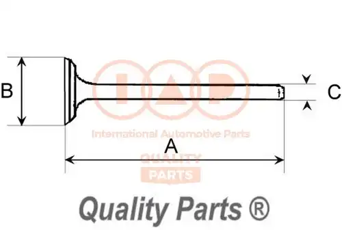 изпускателен клапан IAP QUALITY PARTS 110-13095