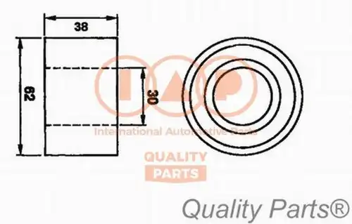 обтяжна ролка, ангренаж IAP QUALITY PARTS 127-09010