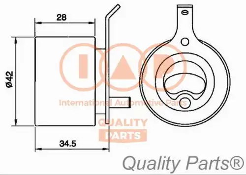 обтяжна ролка, ангренаж IAP QUALITY PARTS 127-20060G