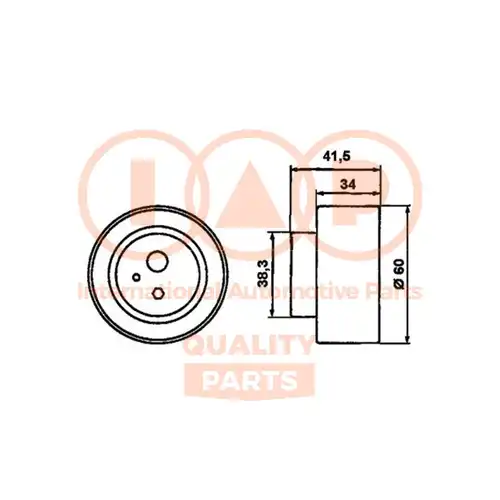 комплект ангренажна верига IAP QUALITY PARTS 127-21053G