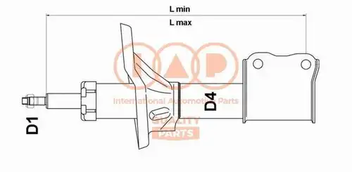 амортисьор IAP QUALITY PARTS 504-03040