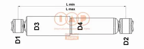 амортисьор IAP QUALITY PARTS 504-03042