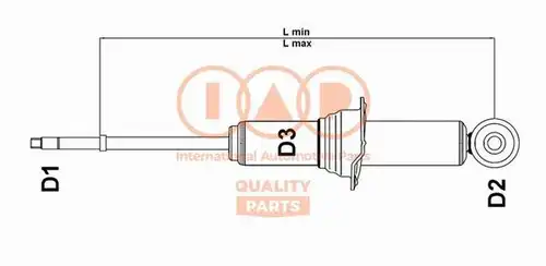 амортисьор IAP QUALITY PARTS 504-12122