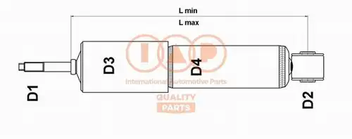 амортисьор IAP QUALITY PARTS 504-13170