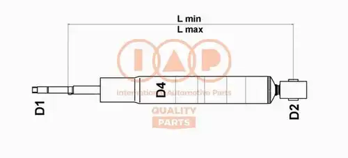 амортисьор IAP QUALITY PARTS 504-17182