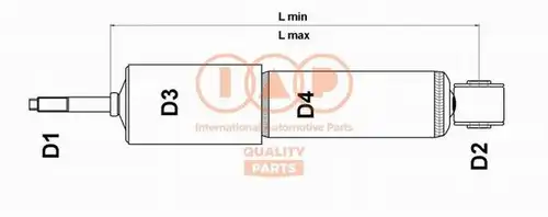 амортисьор IAP QUALITY PARTS 504-18019