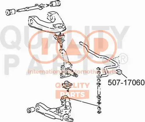 тампони, стаб. щанга IAP QUALITY PARTS 507-17060