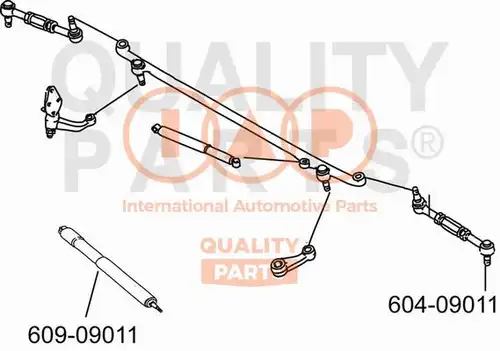 демпер (успокоител), кормилно управление IAP QUALITY PARTS 609-09011