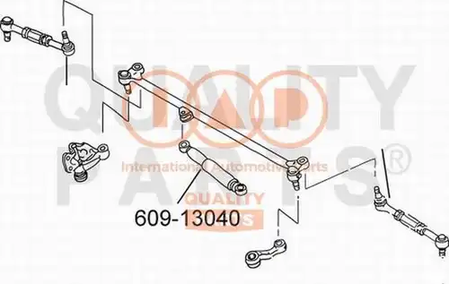 демпер (успокоител), кормилно управление IAP QUALITY PARTS 609-13040