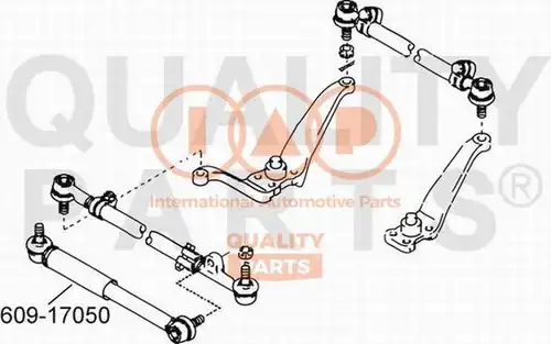 демпер (успокоител), кормилно управление IAP QUALITY PARTS 609-17050