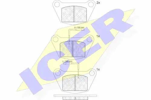 накладки ICER 140361